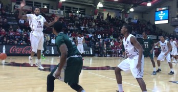 St. Joe's defense boosted the Hawks in the second half, holding Loyola to five baskets. (James Hill)